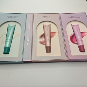 Moroccanoil Lip Balm Trio - Mint, Vanilla, Berry